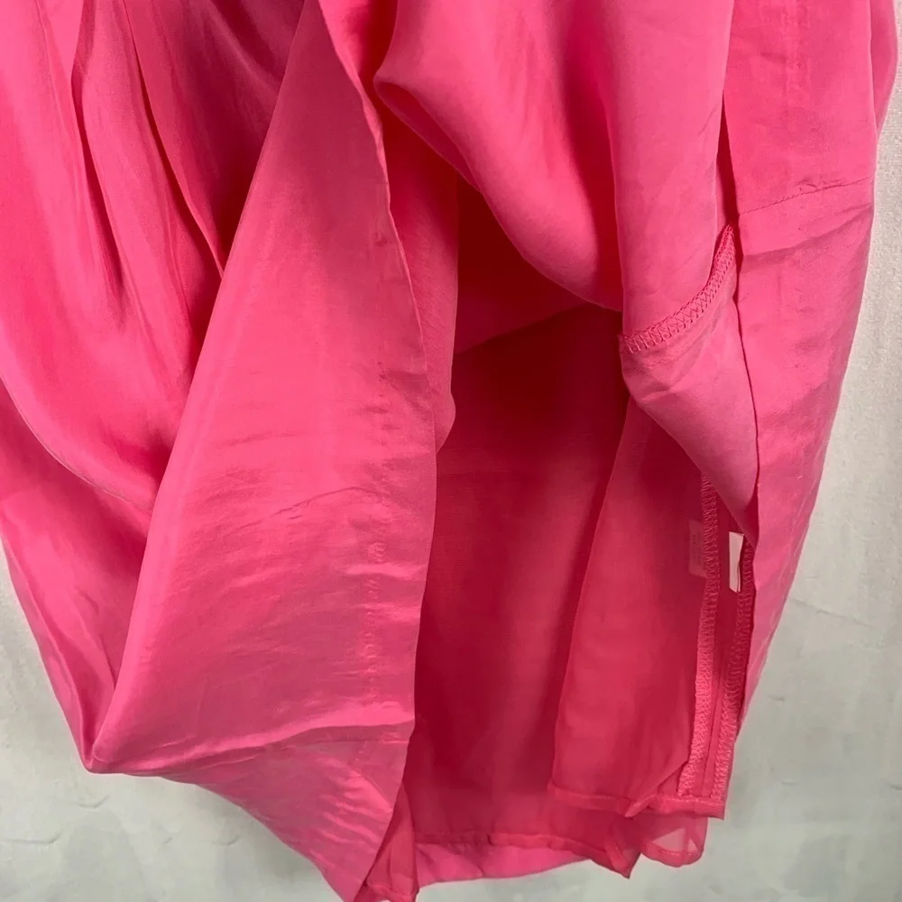 Line & Dot Racerback Fit & Flare‎ Pink Dress M NWT